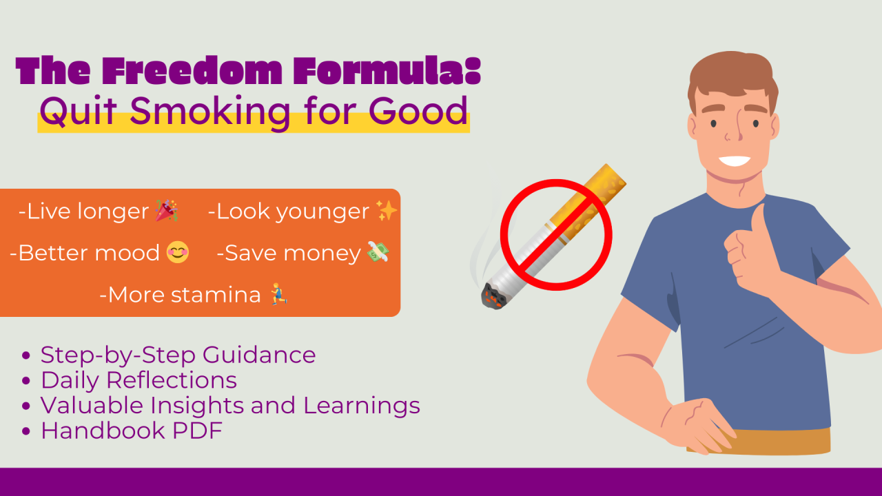 Quit Smoking For Good: The Freedom Formula